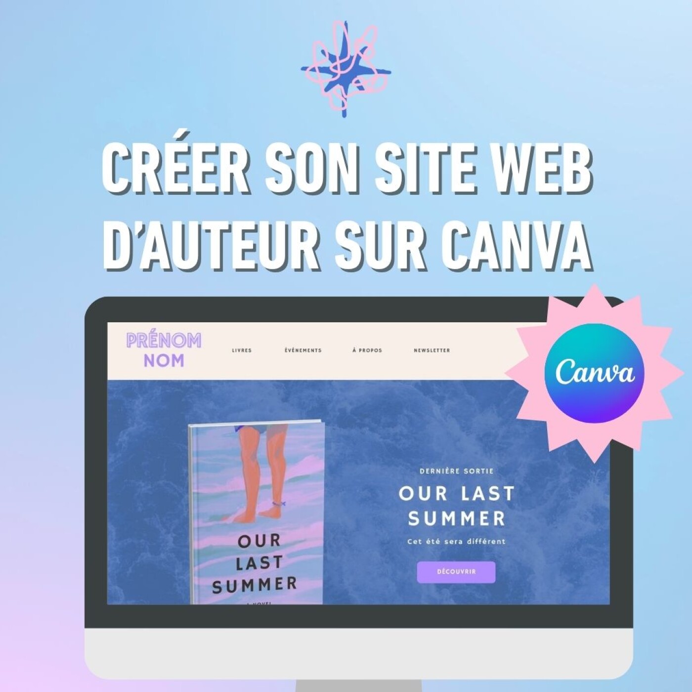 Créer son site d'auteur·ice en quelques heures grâce à Canva