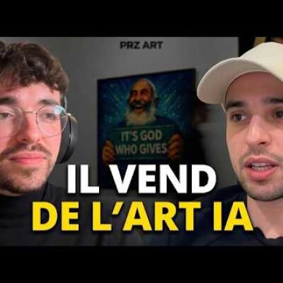 16 000 $ en 3 mois avec une galerie d'art judaïque générée par IA :  Ruben, fondateur de PRZ Art cover