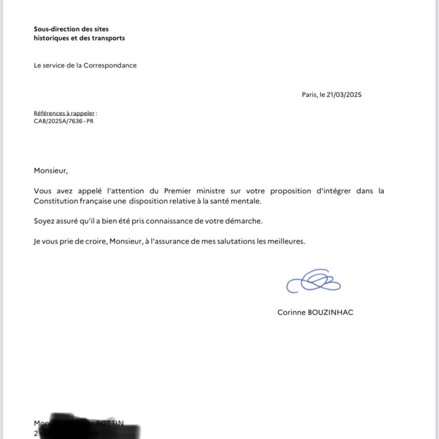 proposition d’intégration d’une disposition relative a la santé mentale dans là constitution episode artwork