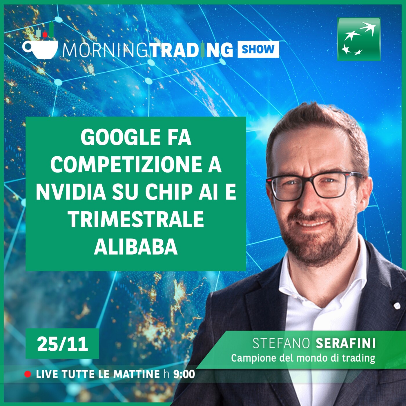 Google fa competizione a Nvidia su chip AI e trimestrale Alibaba episode artwork