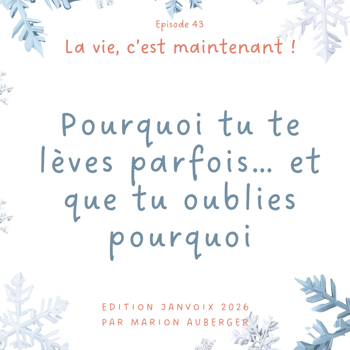 La vie c\'est maintenant !