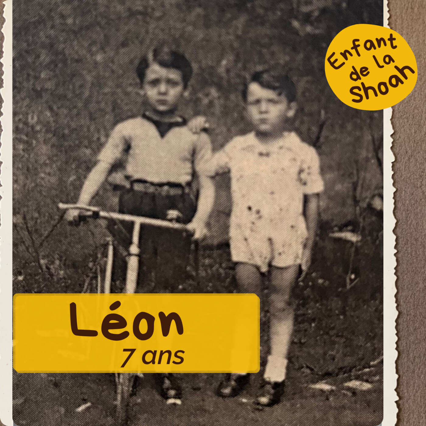 LÉON - 7 ANS - "DANS LA NUIT, JE BUTE CONTRE QUELQUE CHOSE. JE CROIS QUE C'EST UNE BRANCHE D'ARBRE. C'ÉTAIT UN CADAVRE"