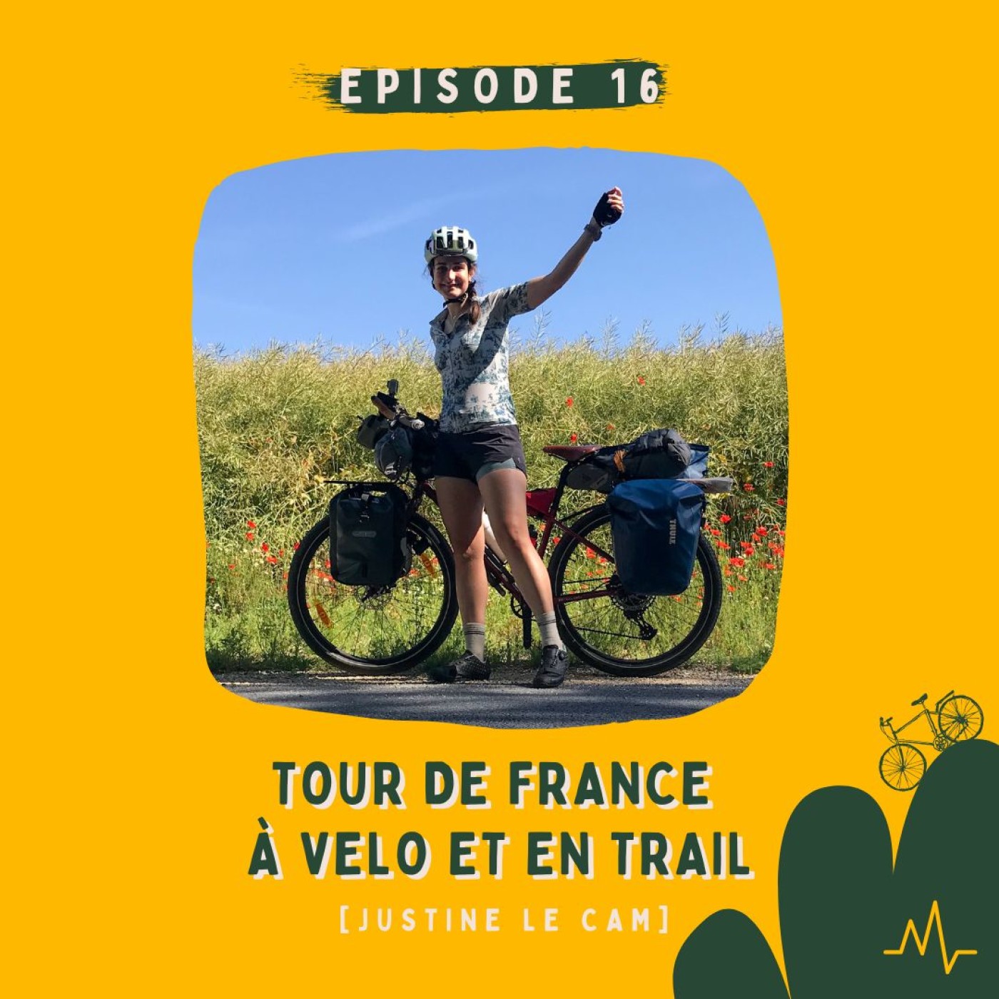 Justine Le Cam - Tour de France à vélo et en trail 🚲👟