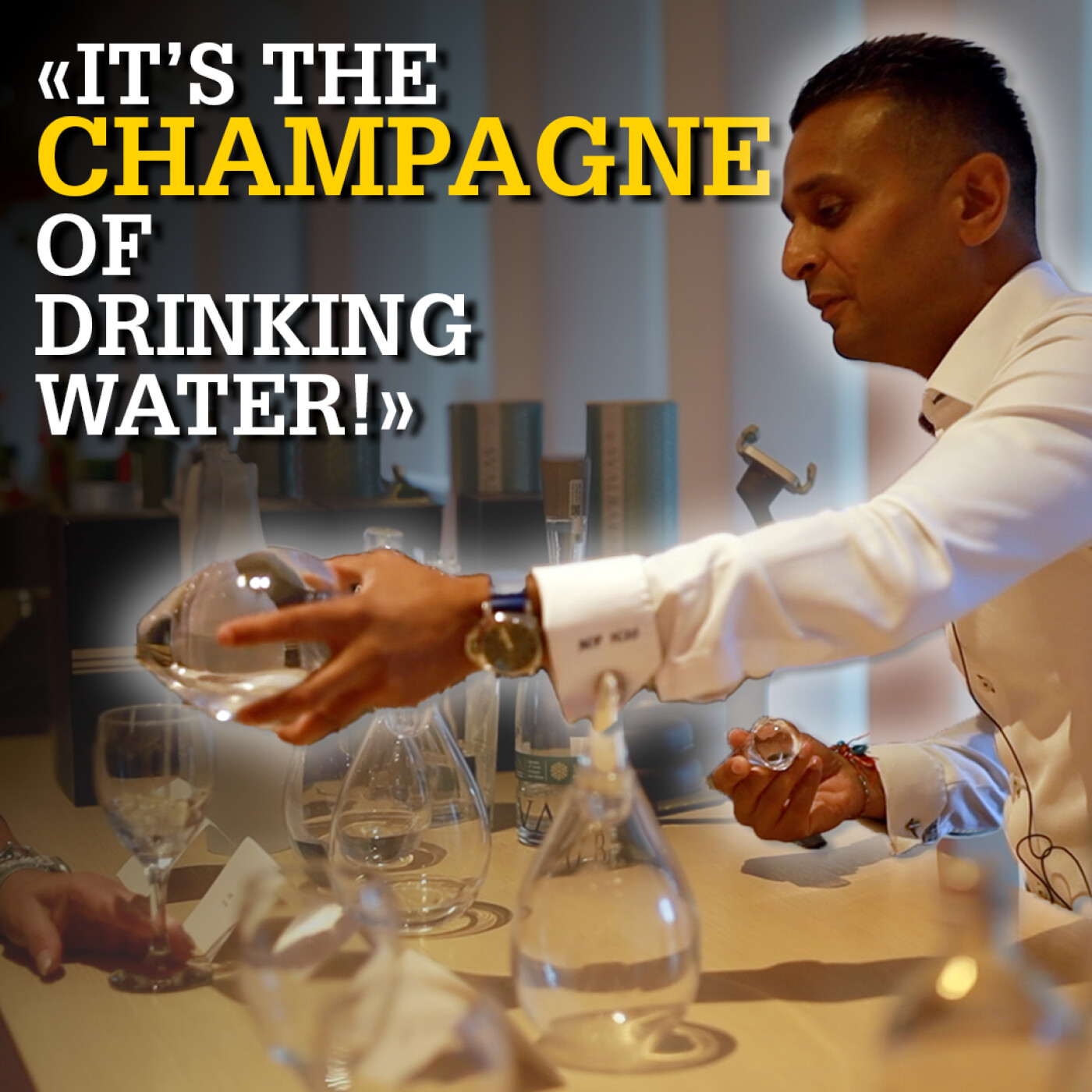 Sipping the Champagne of Drinking Water with THE Water Sommelier: Milin Patel