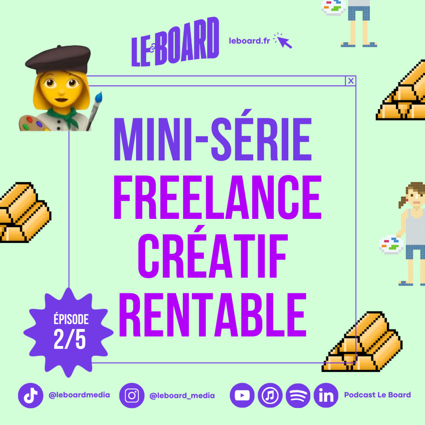 2/5 👩‍🎨- Freelance Créatif Rentable: réussir à bien vivre de sa création
