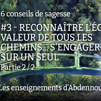 Conseil 3 : "Reconnaître l'égale valeur de tous les chemins... s'engager sur un seul" - Partie 1/2 cover
