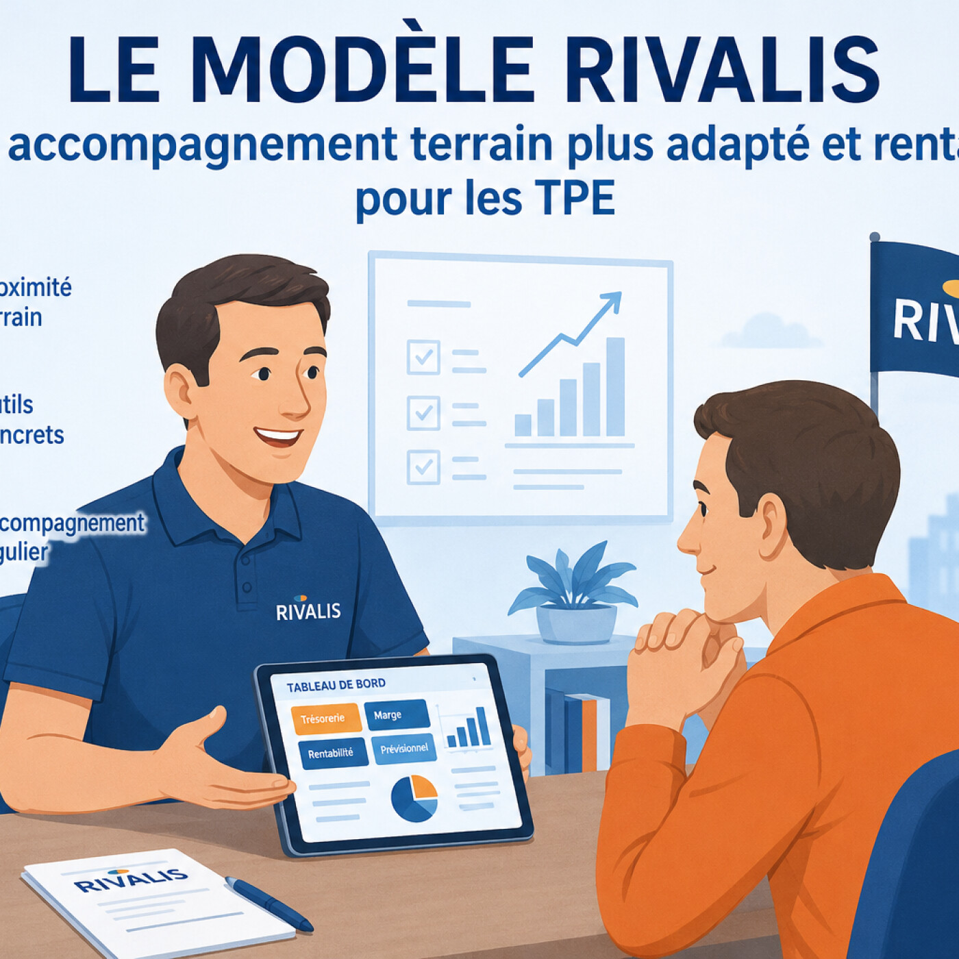 Pourquoi le modèle d'accompagnement TPE de Rivalis est-il plus adapté et rentable que le conseil traditionnel ?