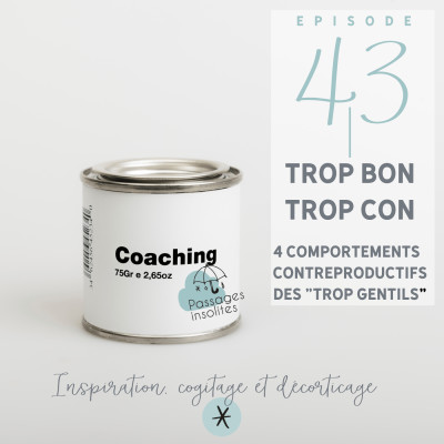 Trop bon, trop con : 4 comportements contreproductifs des "trop gentils" S01 - Ep43 cover