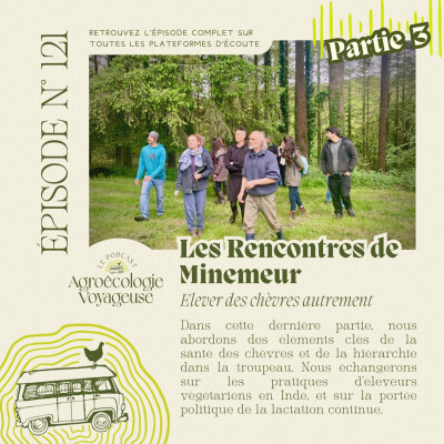 #121 Les Rencontres de Minemeur, élever des chèvres autrement - 🐐 (3/3) : immunité, hiérarchie, vermifuges, agroforesterie, élevage végé... cover