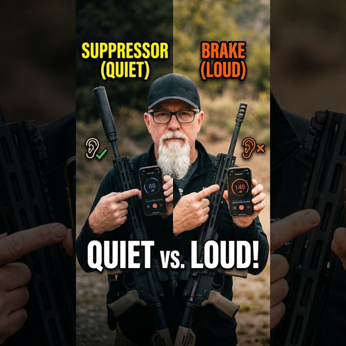 Suppressor vs. Muzzle Brake: Which Wins? 🤯 #gunshorts #shorts episode artwork