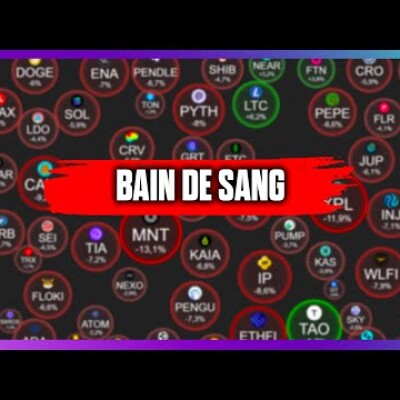 🩸BAIN de SANG sur les CRYPTO : TRUMP fait CHUTER le marché CRYPTO cover