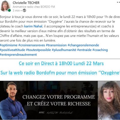 Oxygène l'émission du 22/03/21 cover