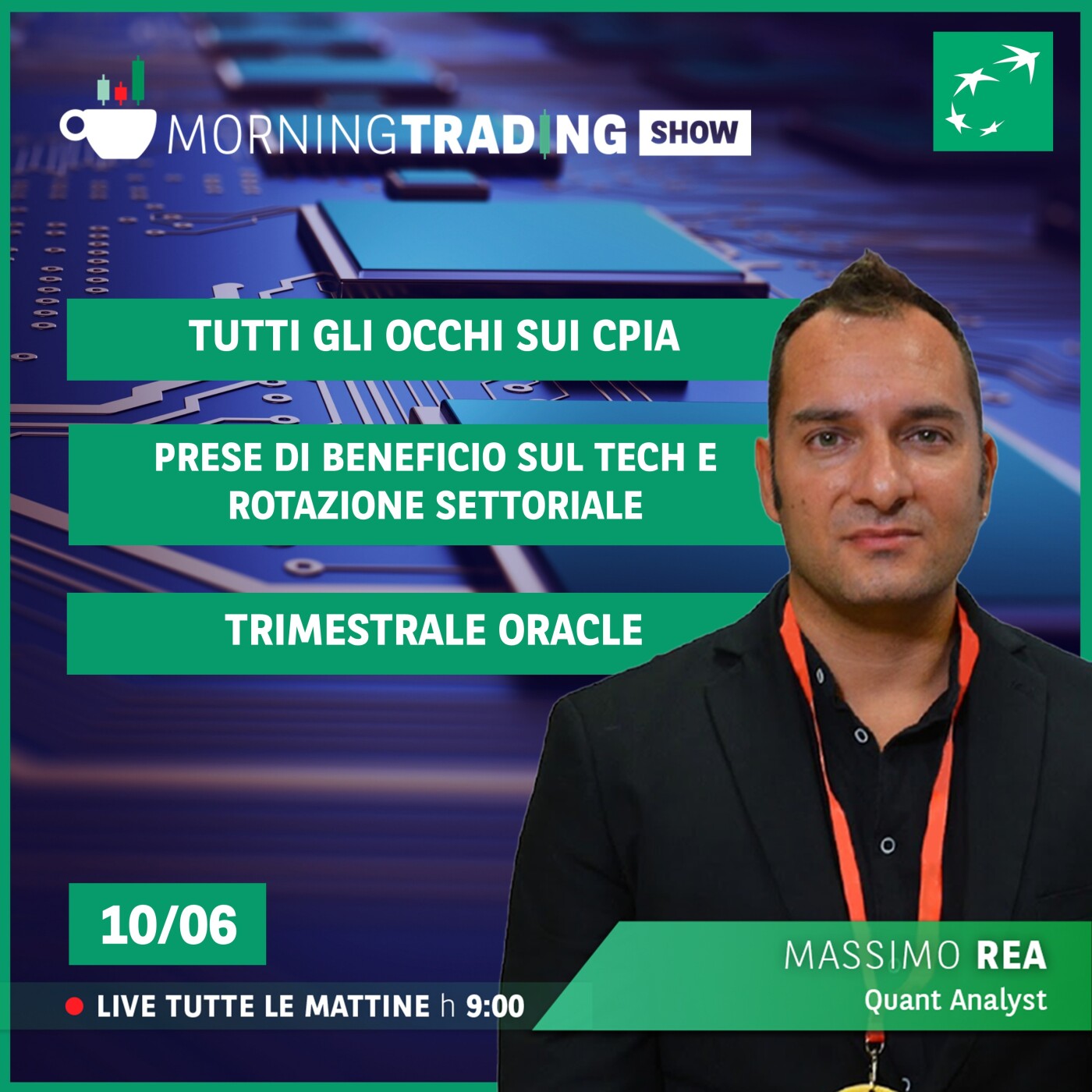 Tutti gli occhi sui CPI, prese di beneficio sul tech e rotazione settoriale, trimestrale Oracle - Morning Trading Show episode artwork