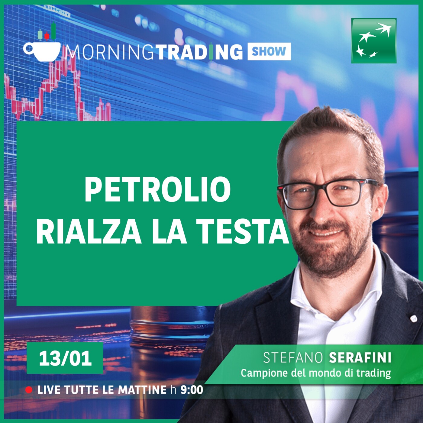 Petrolio rialza la testa - Morning Trading Show episode artwork
