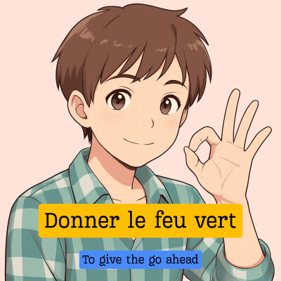 Expression française : "Donner le feu vert" cover