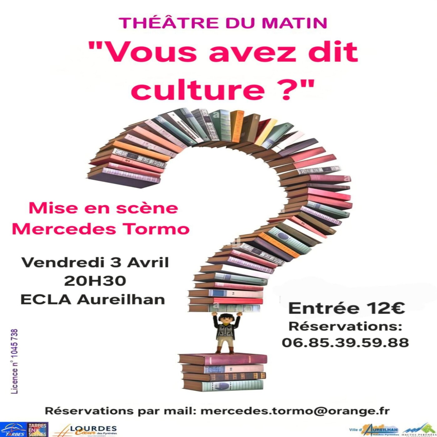 Mercedes TORMO présente "Vous avez dit culture ?" sa dernière création - représentation le 3 avril 2026 à l'Ecla d'Aureilhan
