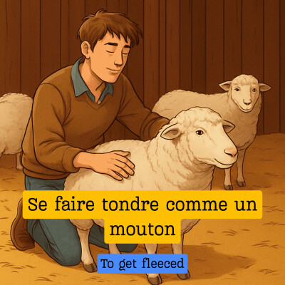 Expression française : "Se faire tondre comme un mouton" cover