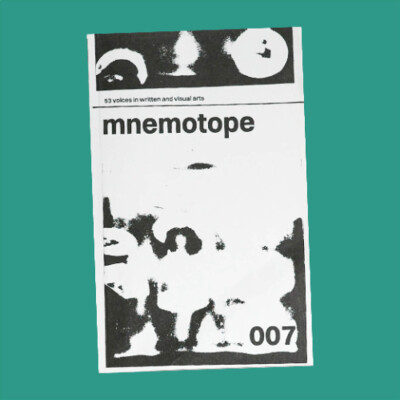 Radically open literature in Mnemotope magazine cover
