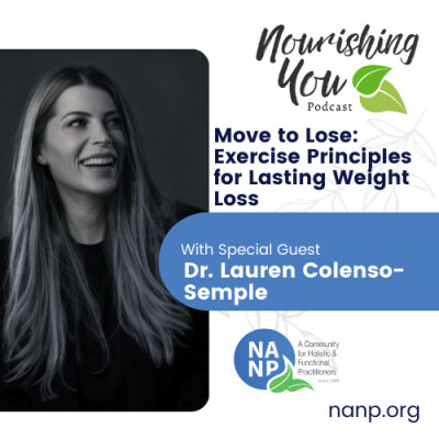 Nourishing You Podcast-February 2026-Move to Lose: Exercise Principles for Lasting Weight Loss with Dr. Lauren Colenso-Semple cover