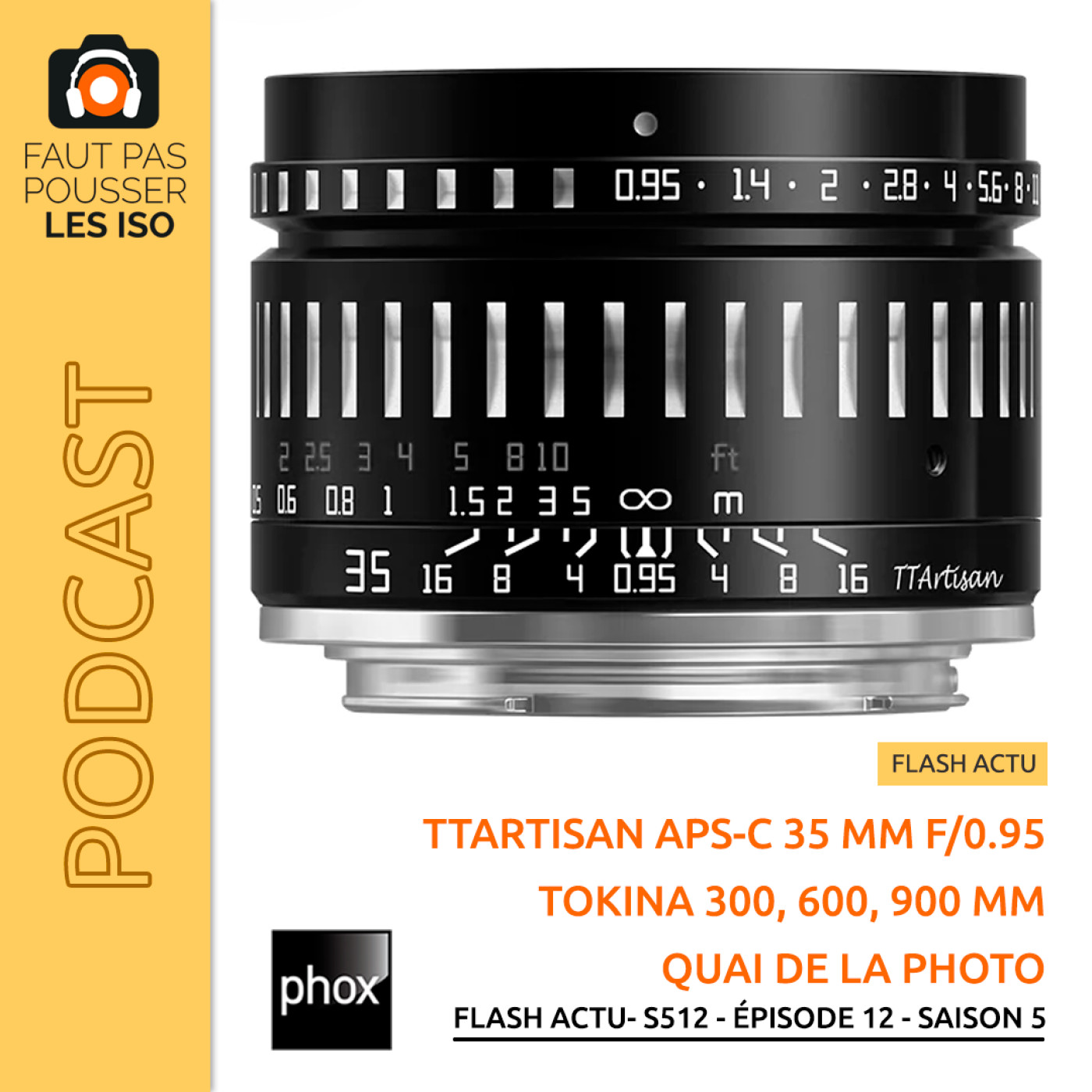 FLASH ACTU - S512 - TTArtisan 35 mm f/0,95, Tokina 300, 600 et 900 mm SZ Pro, Quai de la Photo
