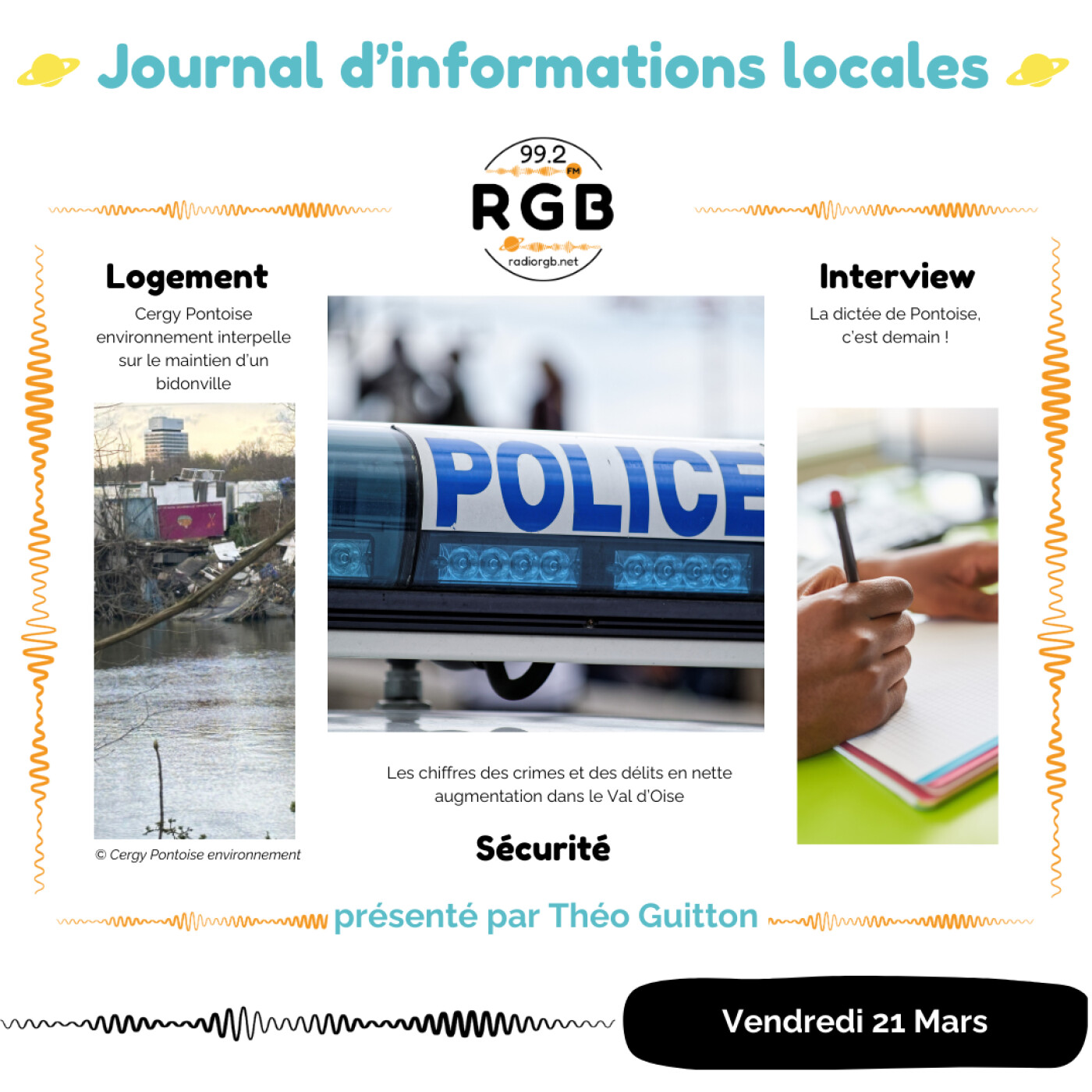 Le journal d\'informations locales - Radio RGB Cergy-Pontoise