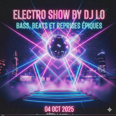 Bass, Beats et Reprises Épiques” electro show by dj lo 4/10/25 cover