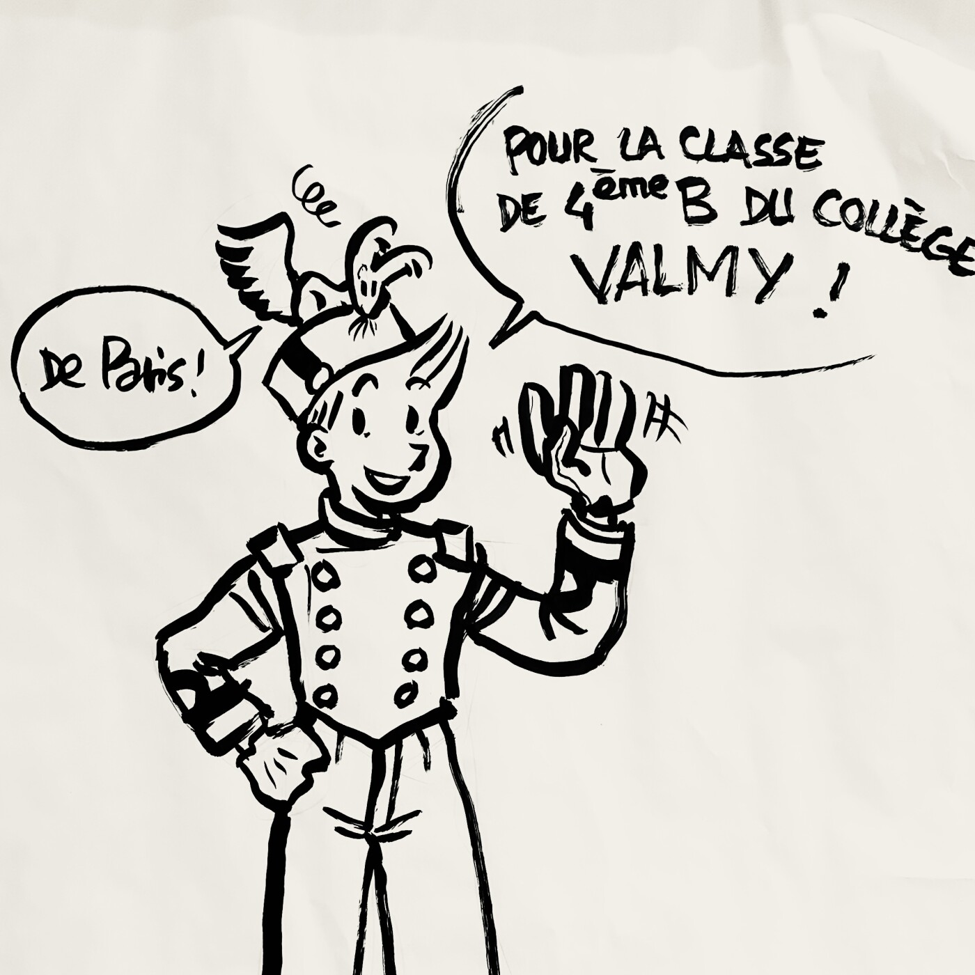Emile Bravo et la 4ème B