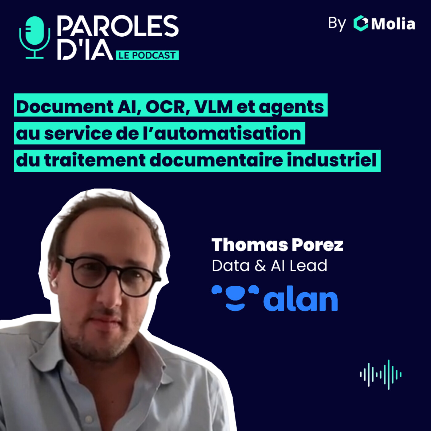 #012 - Thomas Porez, Alan - Document AI, OCR, VLM et agents au service de l'automatisation du traitement documentaire industriel episode artwork