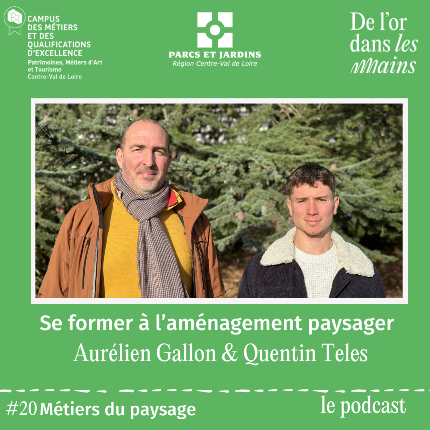 Episode 20-Métiers du paysage- Se former à l'aménagement paysager - Campus PatMAT- APJRC x De l’or dans les mains