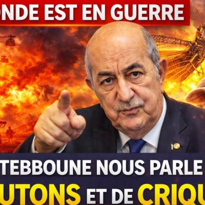 Le monde est en guerre et Tebboune nous parle de… Moutons et de Criquets  cover