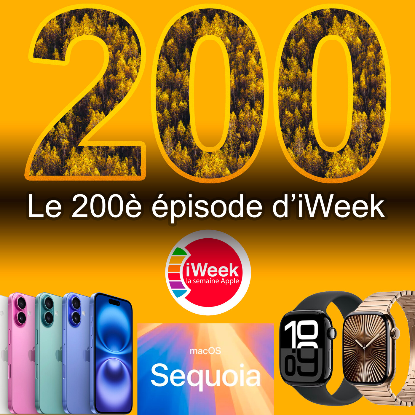 cover of episode La 200è avec nos premiers retours sur les iPhone 16 Pro / Pro Max et l’Apple Watch Series 10