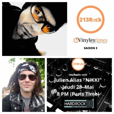 213Rock Podcast Harrag Melodica Itw with Julien Noel Page FB & site web HardRock 80 cover