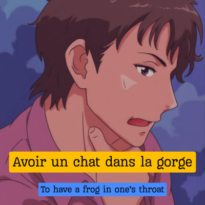 Expression française : "Avoir un chat dans la gorge" cover
