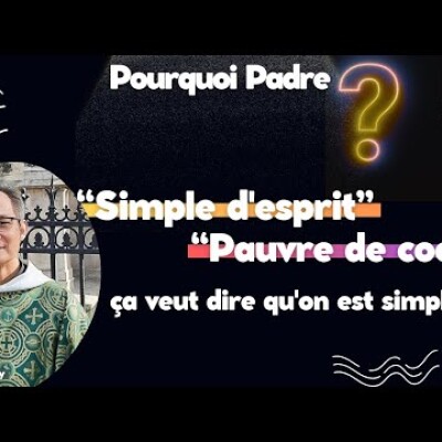 Simple d'esprit, pauvre de coeur : ca veut dire qu'on est simplet ? cover