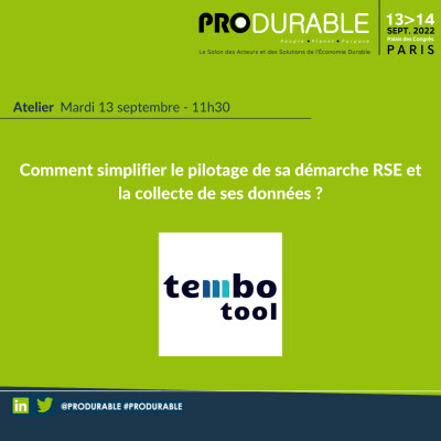 Tembo Tool - Comment simplifier le pilotage de sa démarche RSE et la collecte de ses données ? cover