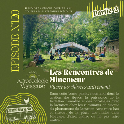 #120 Les Rencontres de Minemeur, élever des chèvres autrement - (2/3) : faire du lait sans mise bas + santé et lactation des femmes cover