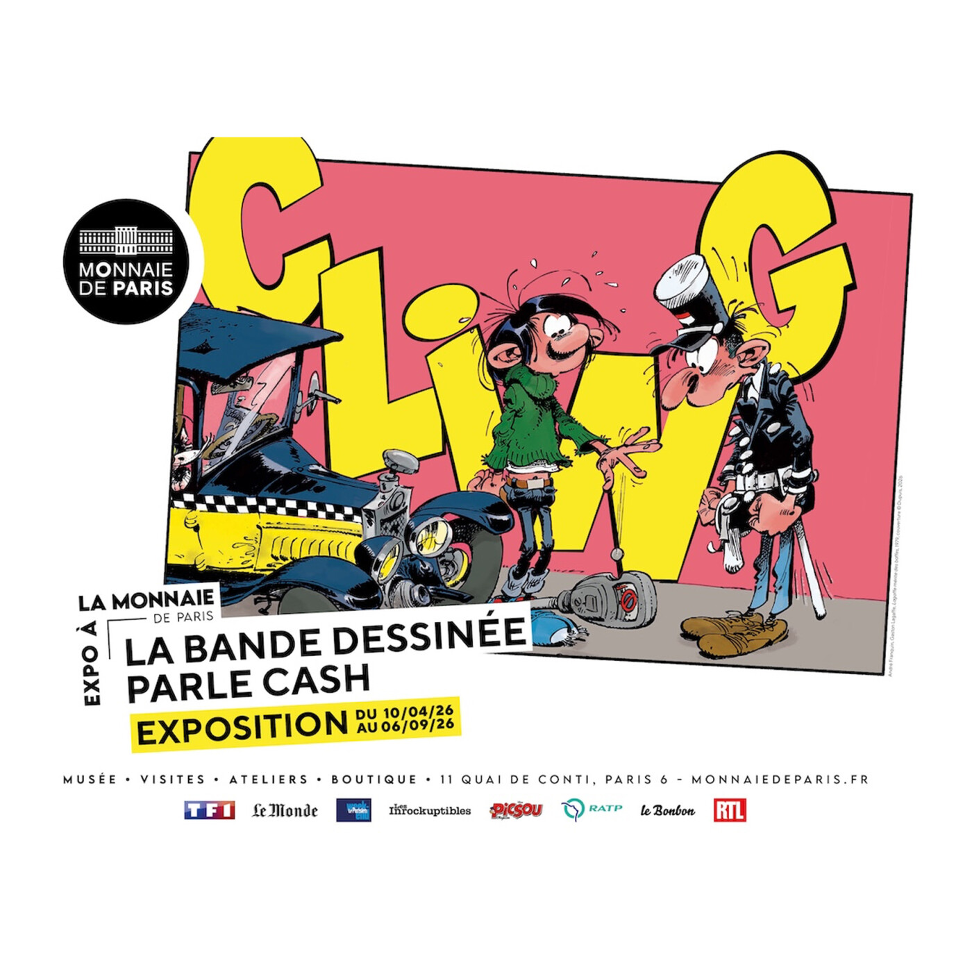 La bande dessinée parle cash. Visite de l'exposition Cling, en compagnie de Lucas Hureau. Dans ma bulle #735