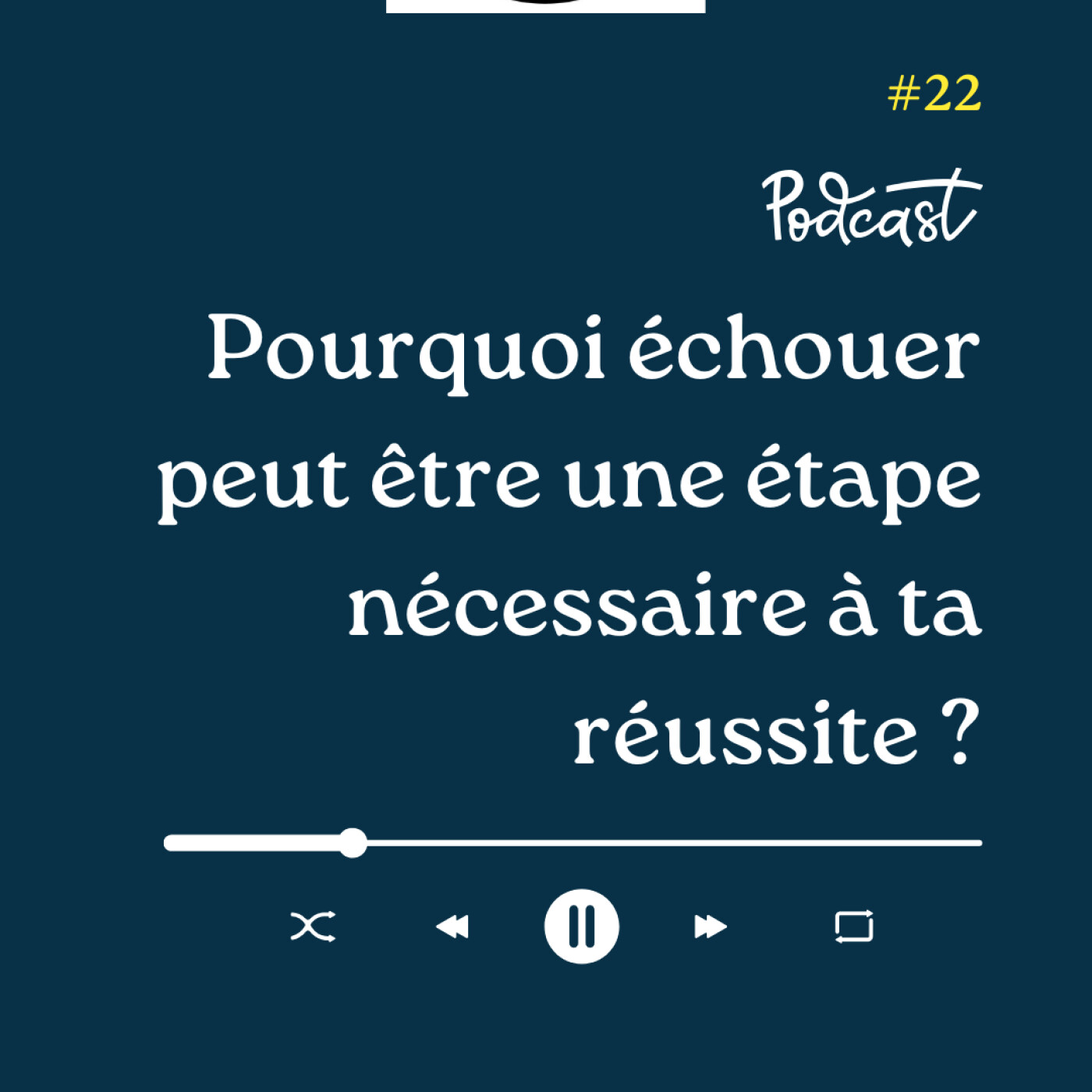3 Minutes Pour Entreprendre #22 - Pourquoi échouer peut être une étape nécessaire à ta réussite episode artwork