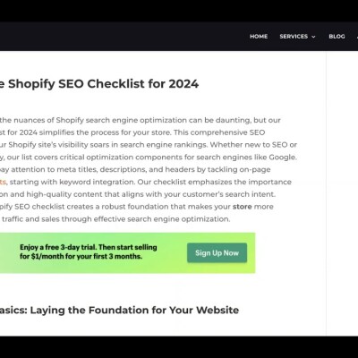 Get More Shopify Sales In 2024: The Ultimate SEO Optimization Checklist cover