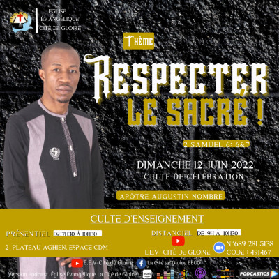 E.E.V-Cité de Gloire: Respecter le sacré ! cover