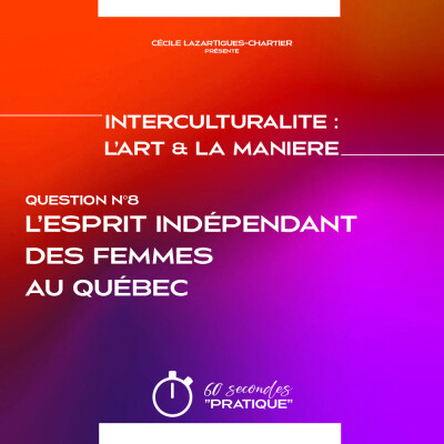 Interculturalité (Q8) : L'esprit indépendant des femmes au Québec cover