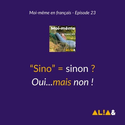 Sino = sinon ? Oui mais non ! cover