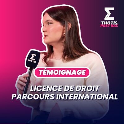 Licence de droit parcours international : témoignage cover