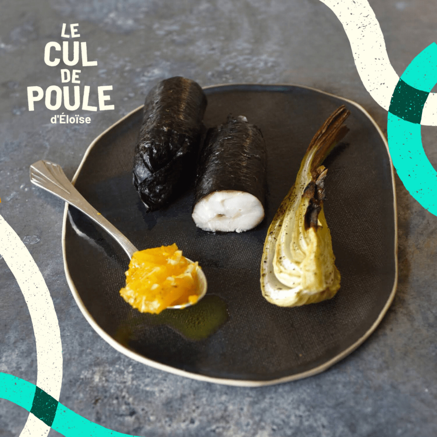 #16 - Dorade emmaillotée en algue nori, fenouil rôti, vierge d'agrumes