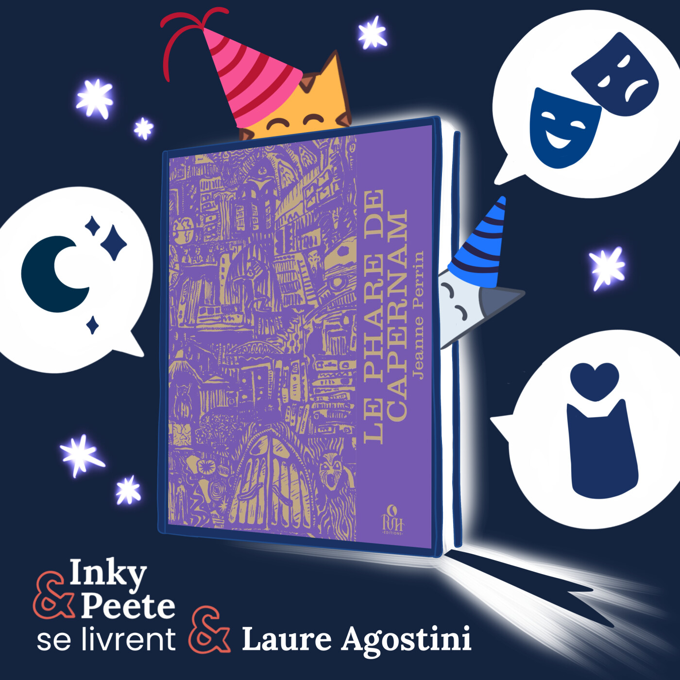 Inky et Peete se livrent - le podcast lecture qui donne voix aux premiers mots d’un livre