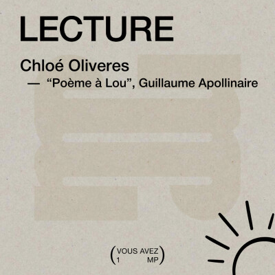 ☀ LECTURE ☀ "Poème à Lou" par Chloé Oliveres cover