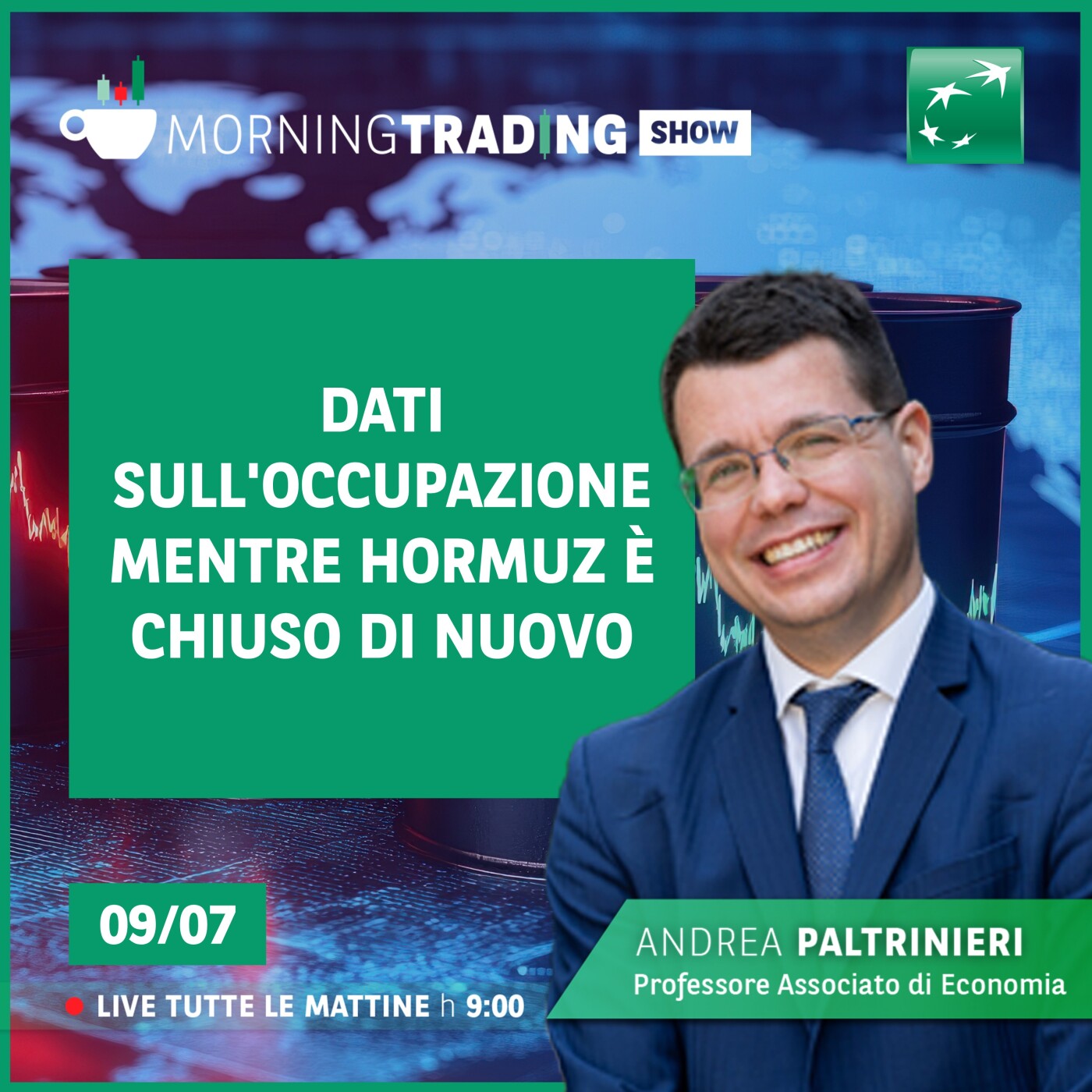 Dati sull'occupazione mentre Hormuz è chiuso di nuovo - Morning Trading Show episode artwork