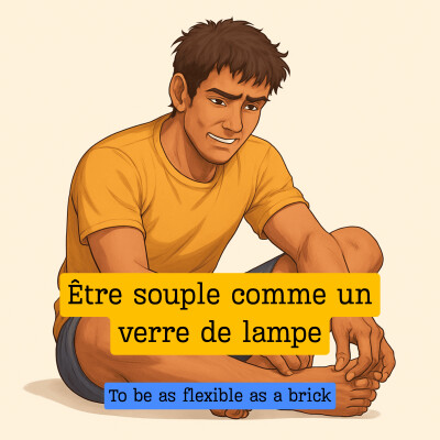 Expression française : "Être souple comme un verre de lampe" et ma vidéo perdue cover