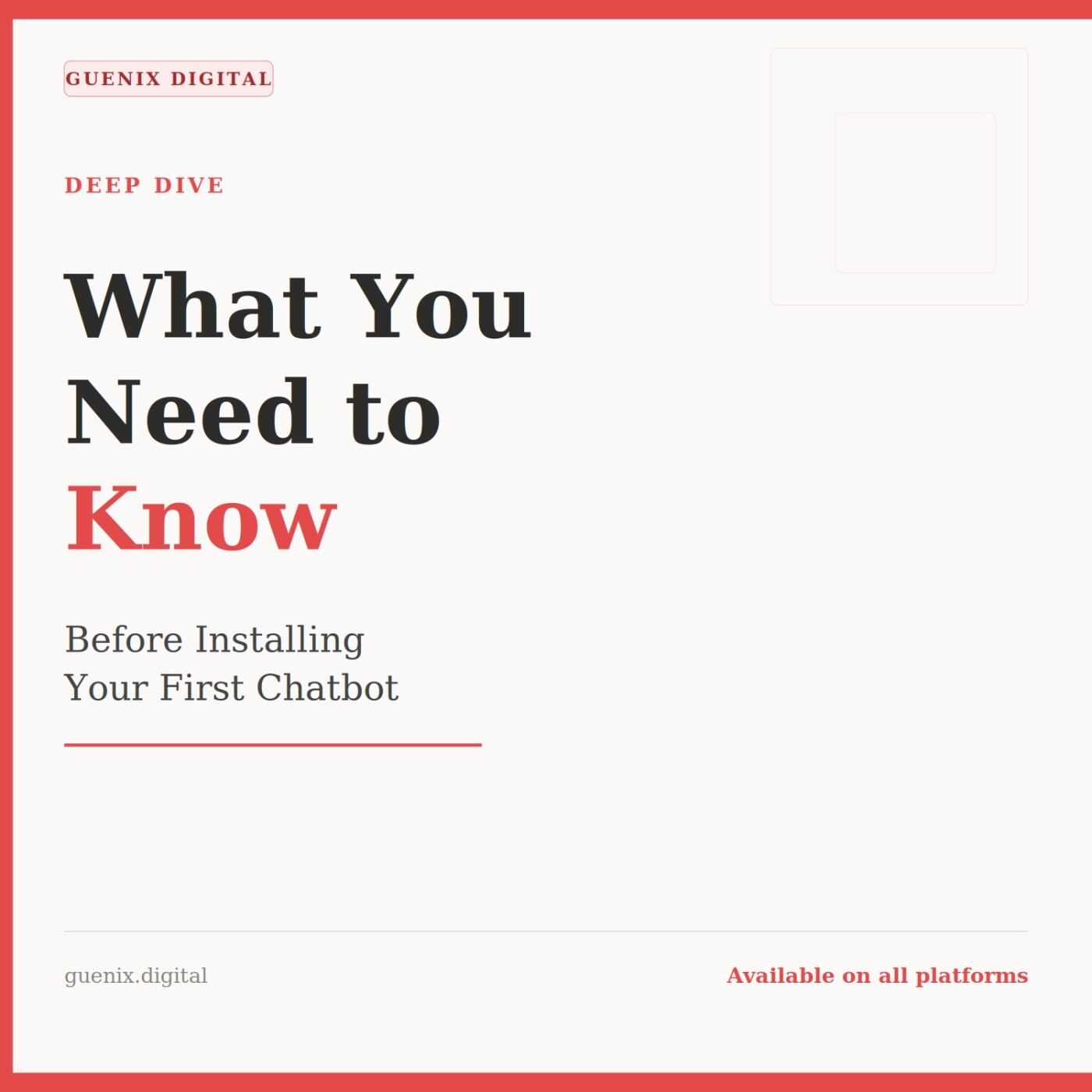 What you need to know before installing your first chatbot episode artwork