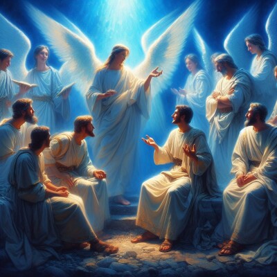 Le vêtement blanc des Esséniens - Archange Gabriel Psaume 112 cover